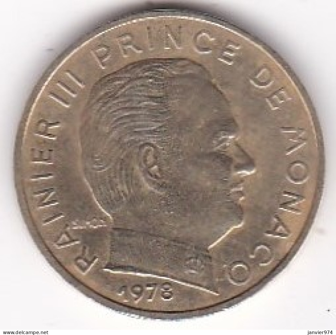 Monaco. 10 Centimes 1978, Rainier III, En Cupro Aluminium - 1960-2001 Nouveaux Francs