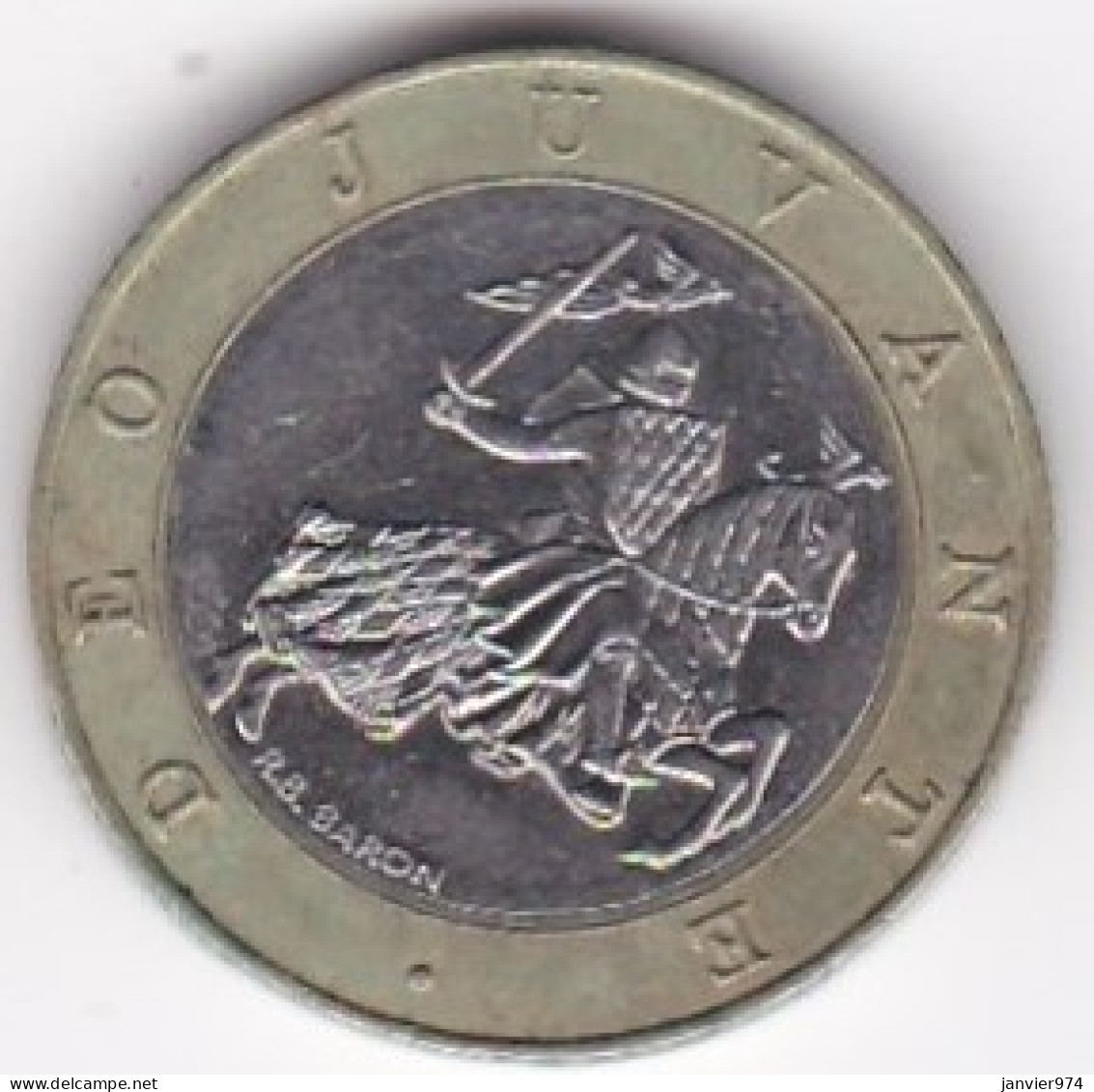 Monaco 10 Francs 1992 Rainier III , Bimétallique - 1960-2001 Nieuwe Frank