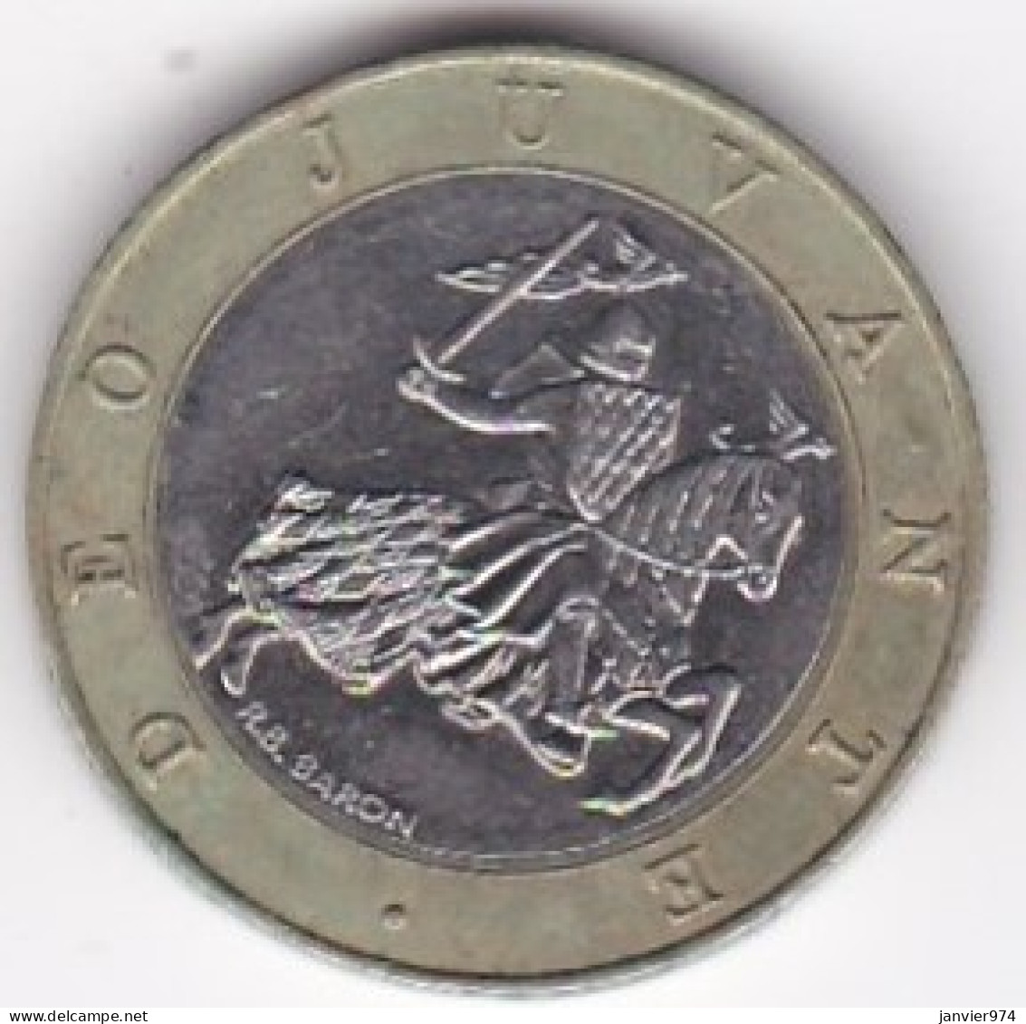 Monaco 10 Francs 1992 Rainier III , Bimétallique - 1960-2001 Neue Francs