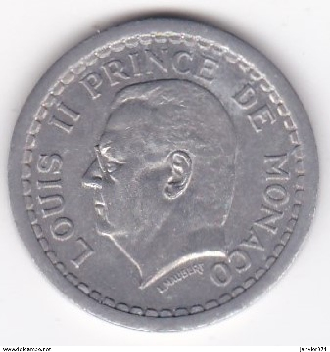 Monaco . 2 Francs Sans Date (1943), Louis II , En Aluminium - 1922-1949 Louis II