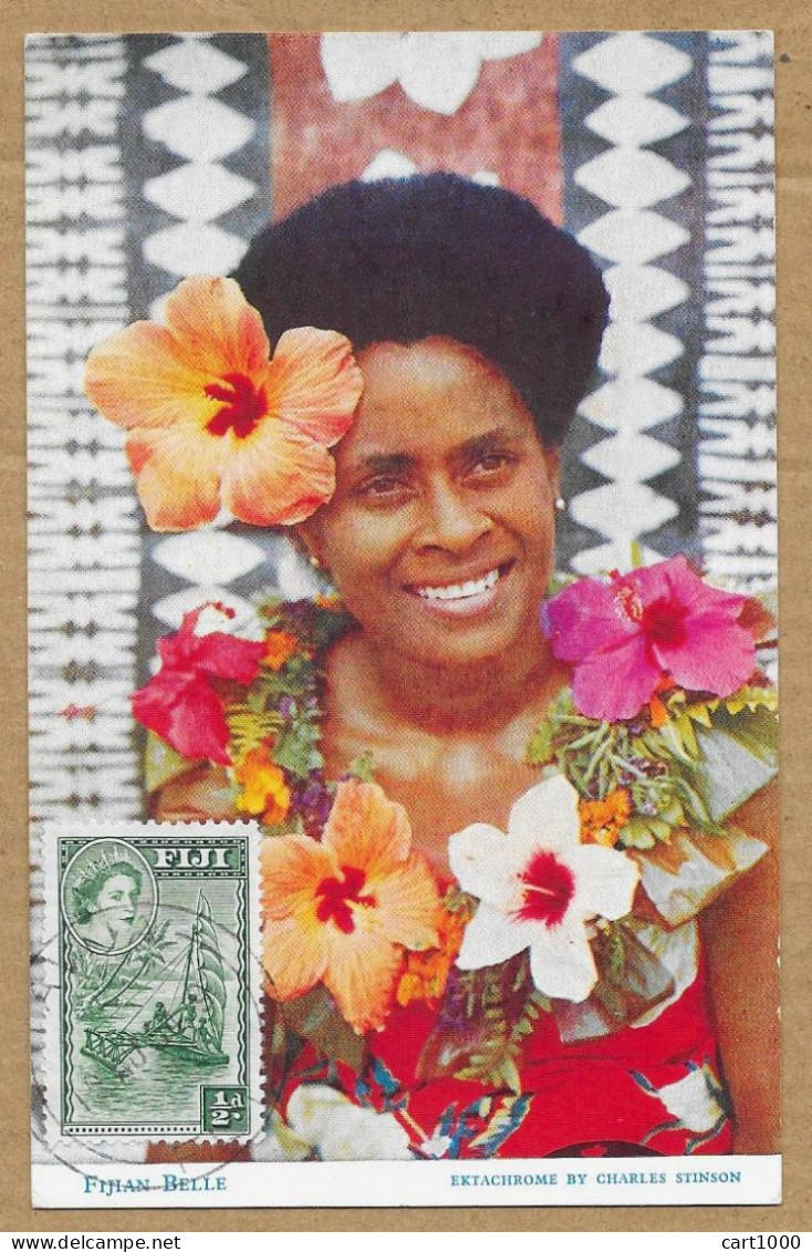 FIJI FIJIAN BELLE  N°G880 - Fidschi