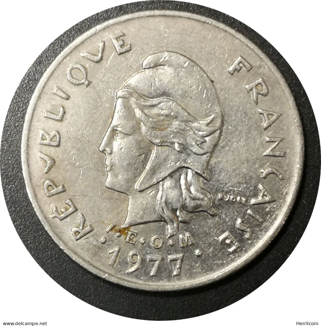 1977 - 10 Francs IEOM Nouvelle Calédonie / KM#11 - Nieuw-Caledonië