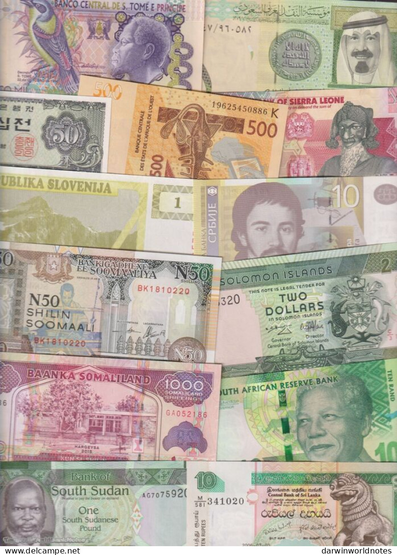 DWN - 125 world UNC different banknotes from 125 different countries