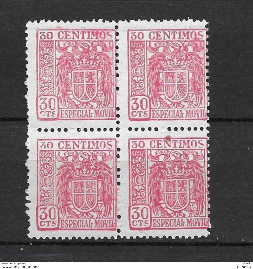 LOTE 1891 D  ///  ESPAÑA  SELLOS FISCALES  -  30 CTOS ROJO **MNH - Revenue Stamps