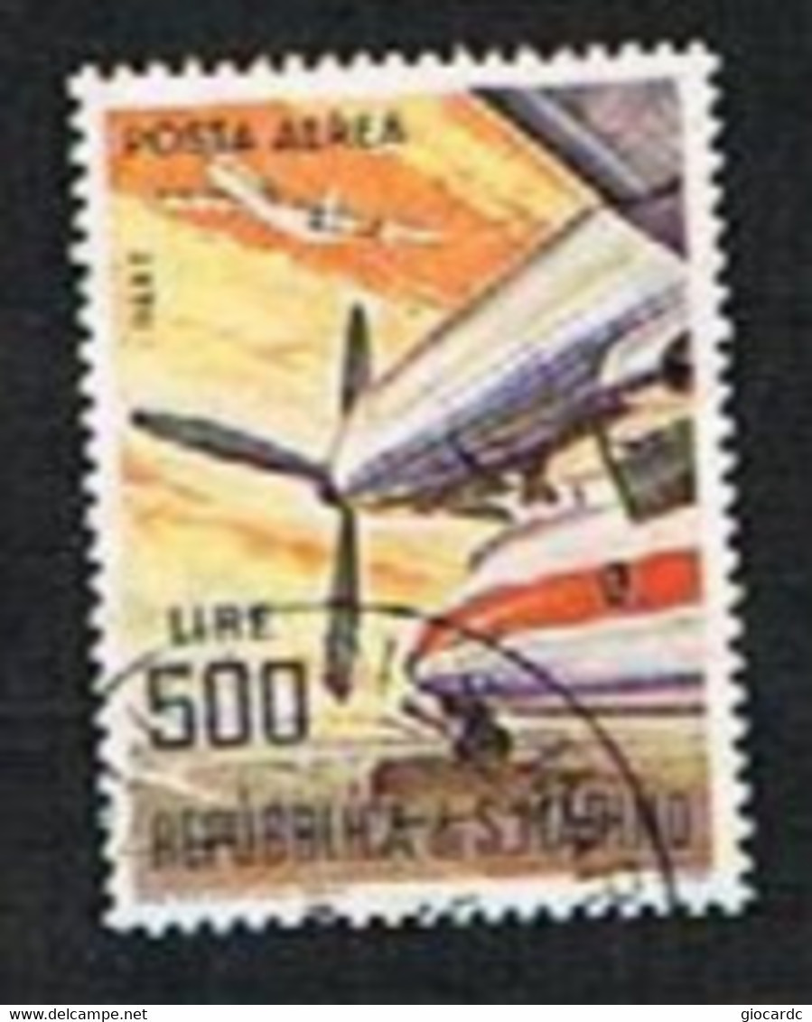 SAN MARINO CAT.UNIF.  POSTA AEREA  A149  -  1965 AEREI MODERNI:DART - USATI (°)   DA FOGLIETTO - Luchtpost