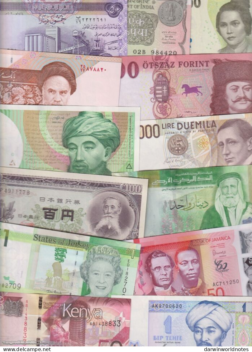 DWN - 150 World UNC Different Banknotes From 150 Different Countries - Colecciones Y Lotes