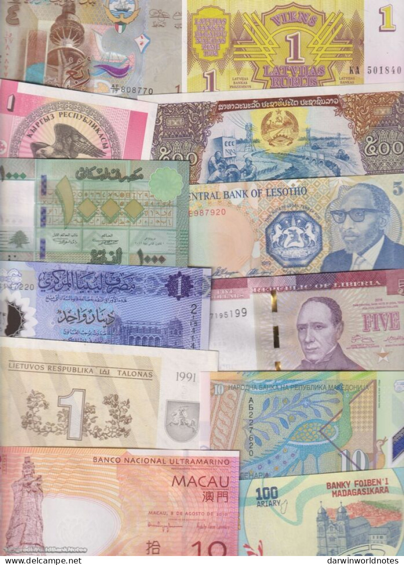 DWN - 150 world UNC different banknotes from 150 different countries