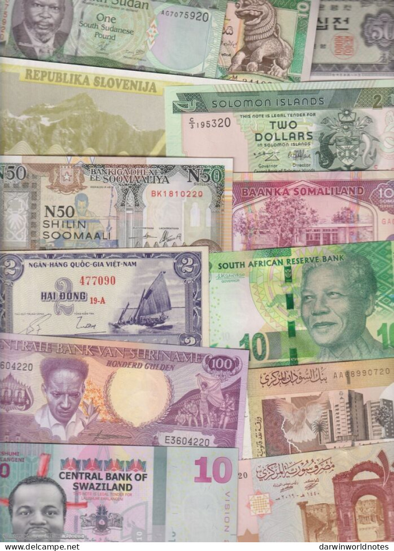 DWN - 150 world UNC different banknotes from 150 different countries