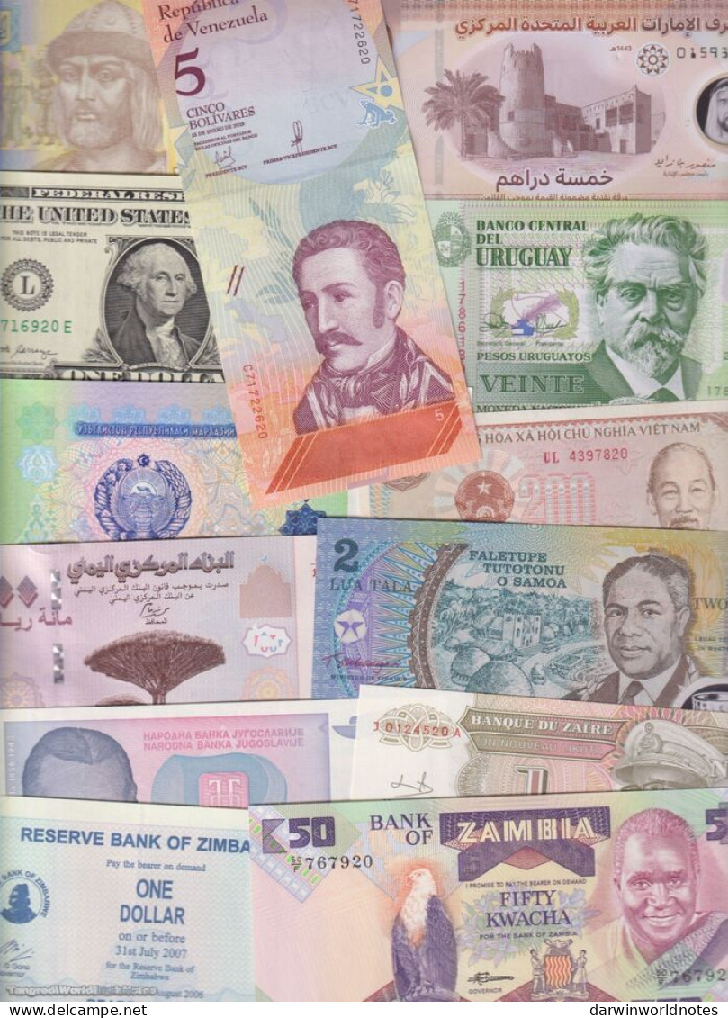 DWN - 150 world UNC different banknotes from 150 different countries