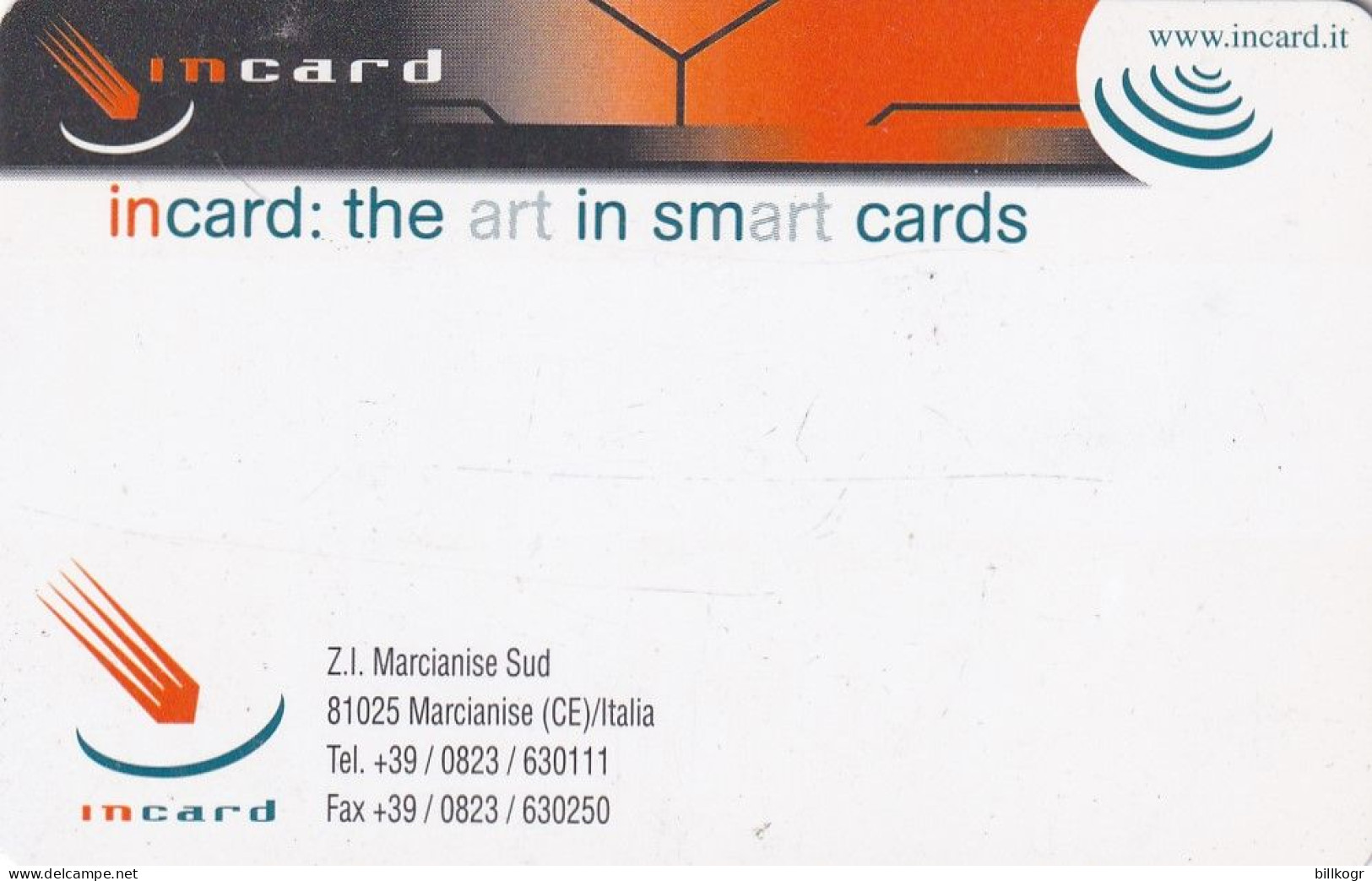 ITALY - Napoli/Marina Di Castel Dell"Ovo, Incard Demo Card - Tests & Service