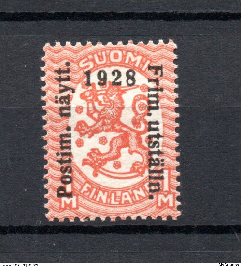 Finland 1928 Old Overprinted Exhibition Stamp (Michel 138) Nice MLH - Neufs