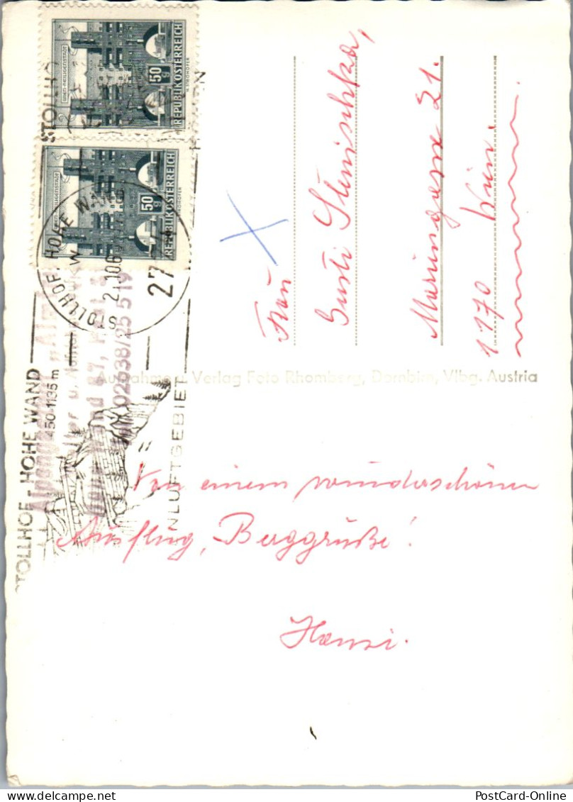 48137 - Niederösterreich - Hohe Wand , Bergkirche - Gelaufen 1968 - Neunkirchen