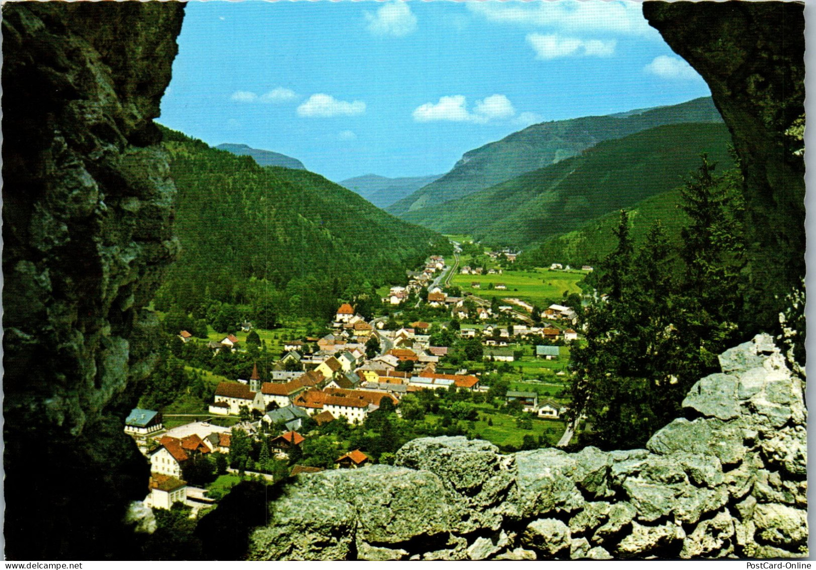 48146 - Niederösterreich - Hohenberg , Ausblick Von Der Ruine Gegen Reisalpe - Gelaufen 1975 - Lilienfeld