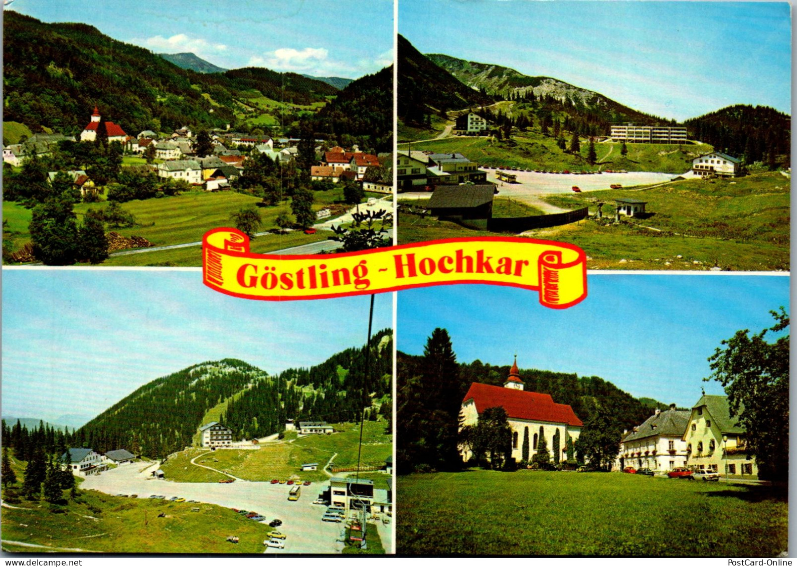 48118 - Niederösterreich - Göstling A. Ybbs , Hochkar , Mehrbildkarte - Gelaufen 1986 - Scheibbs