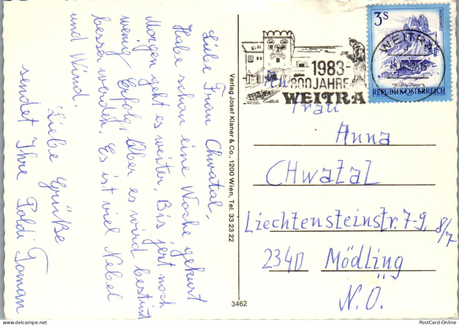 48111 - Niederösterreich - Harbach , Waldviertel , Panorama - Gelaufen 1982 - Gmünd