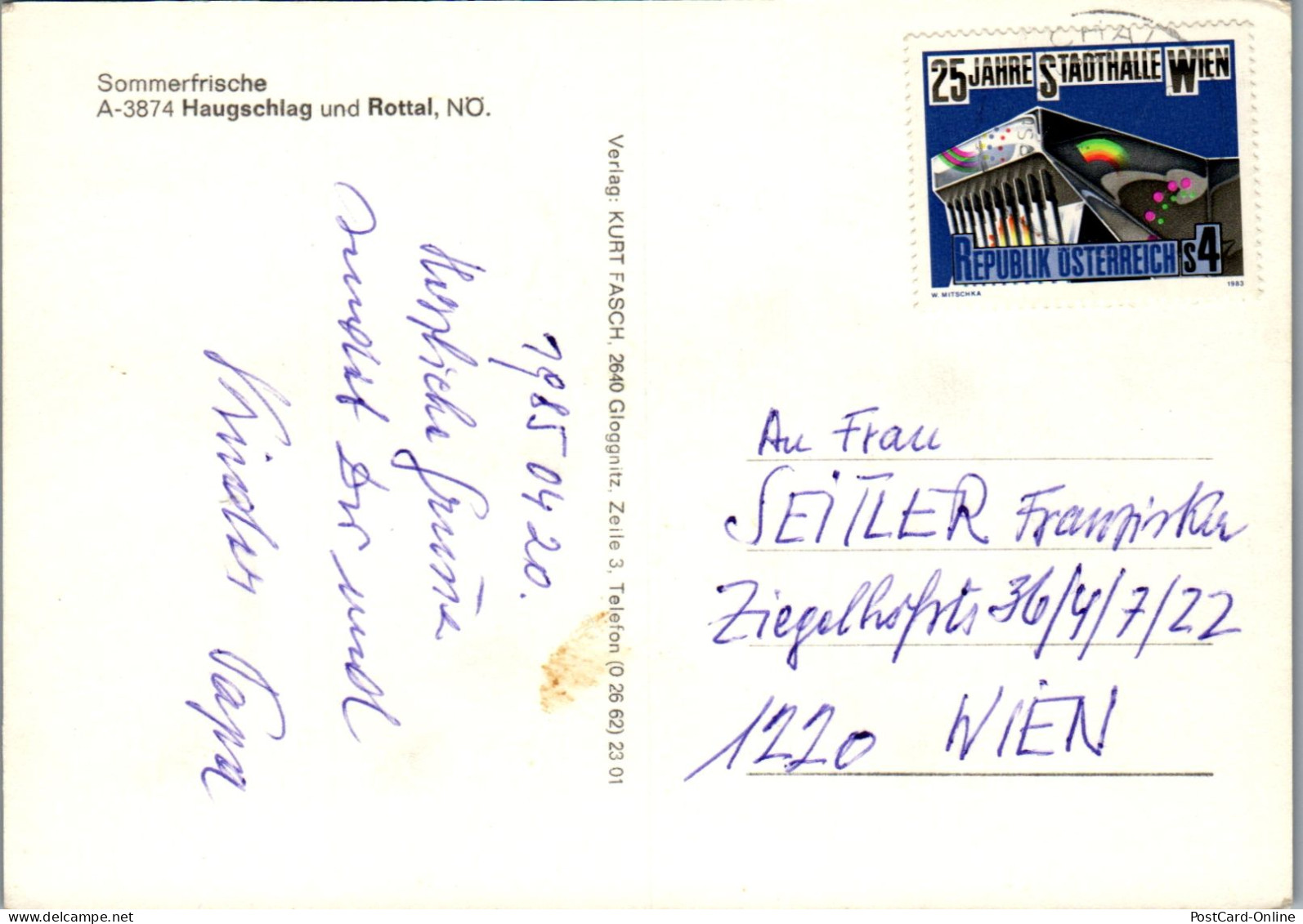 48102 - Niederösterreich - Haugschlag , Waldviertel , Rottal , Mehrbildkarte - Gelaufen 1985 - Gmünd