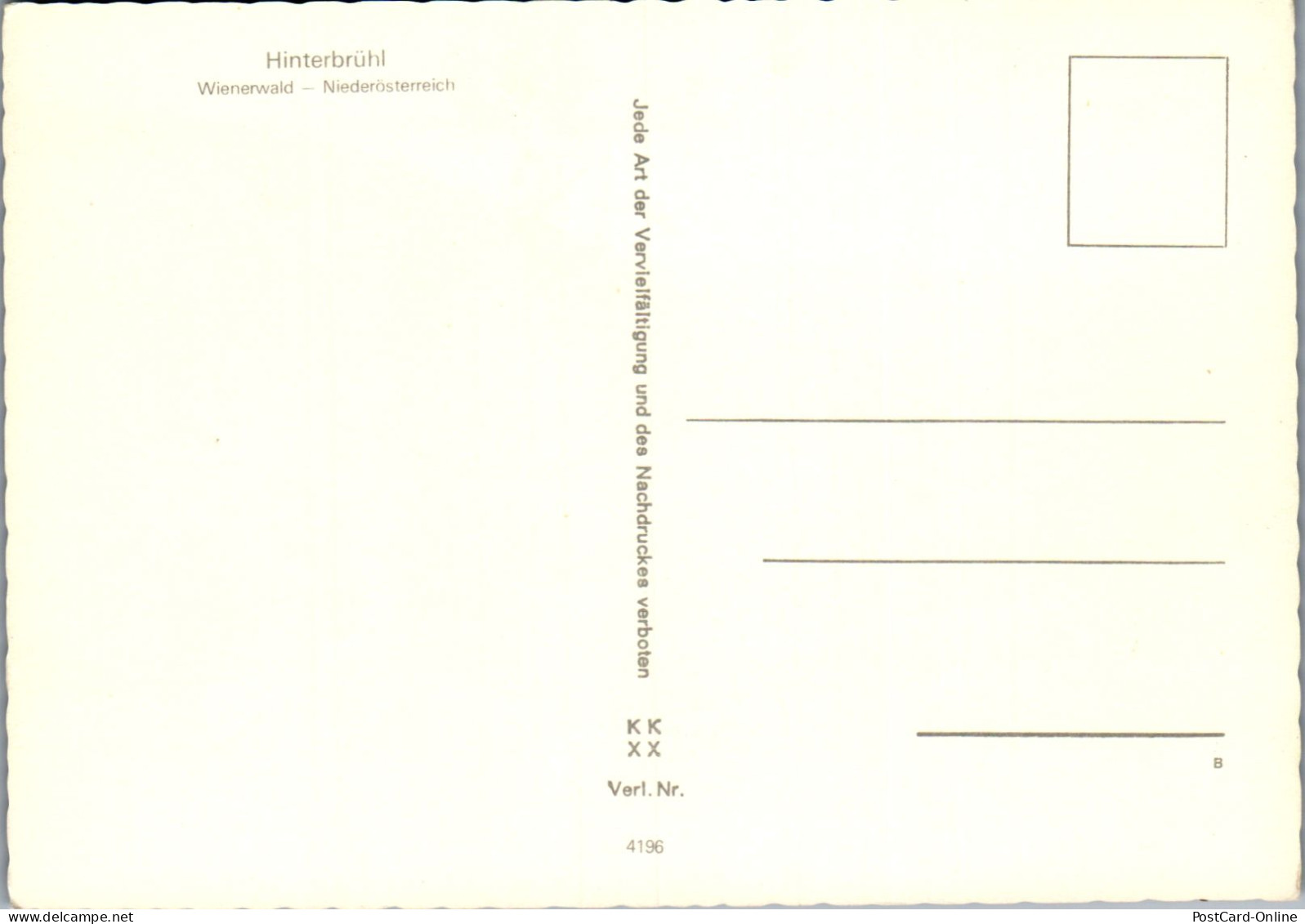 48105 - Niederösterreich - Hinterbrühl , Panorama - Nicht Gelaufen  - Mödling