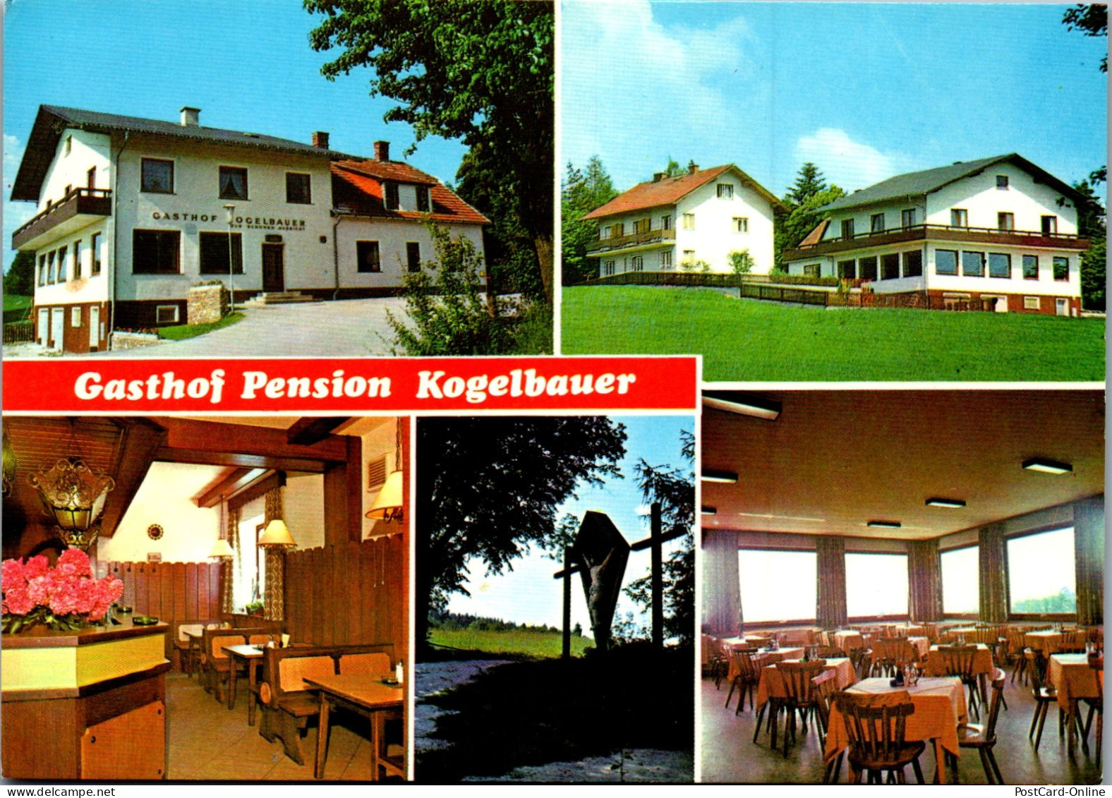 48091 - Niederösterreich - Feistritz , Gasthof Pension Kogelbauer , Mehrbildkarte - Gelaufen  - Wechsel