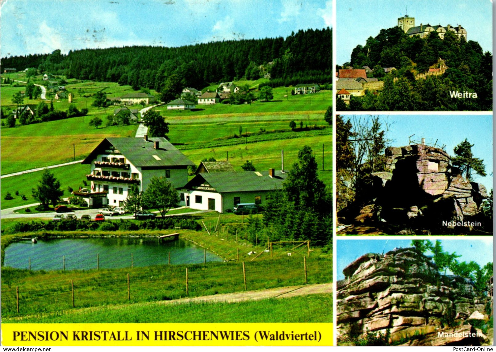 48096 - Niederösterreich - Hirschenwies , Moorbad Harbach , Pension Kristall , Waldviertel , Weitra , Nebelstein - Gmünd