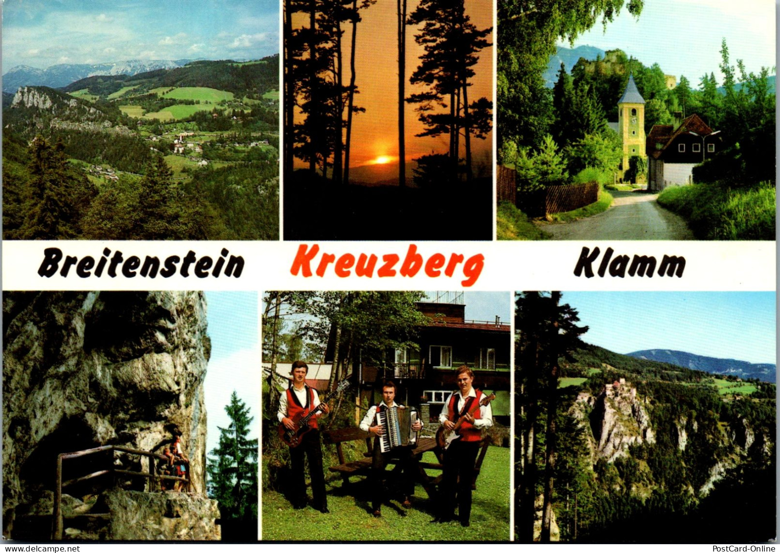 48078 - Niederösterreich - Breitenstein , Kreuzberg , Semmering , Rax , Klamm , Falkensteinhöhle , Kreuzbergtrio - Semmering