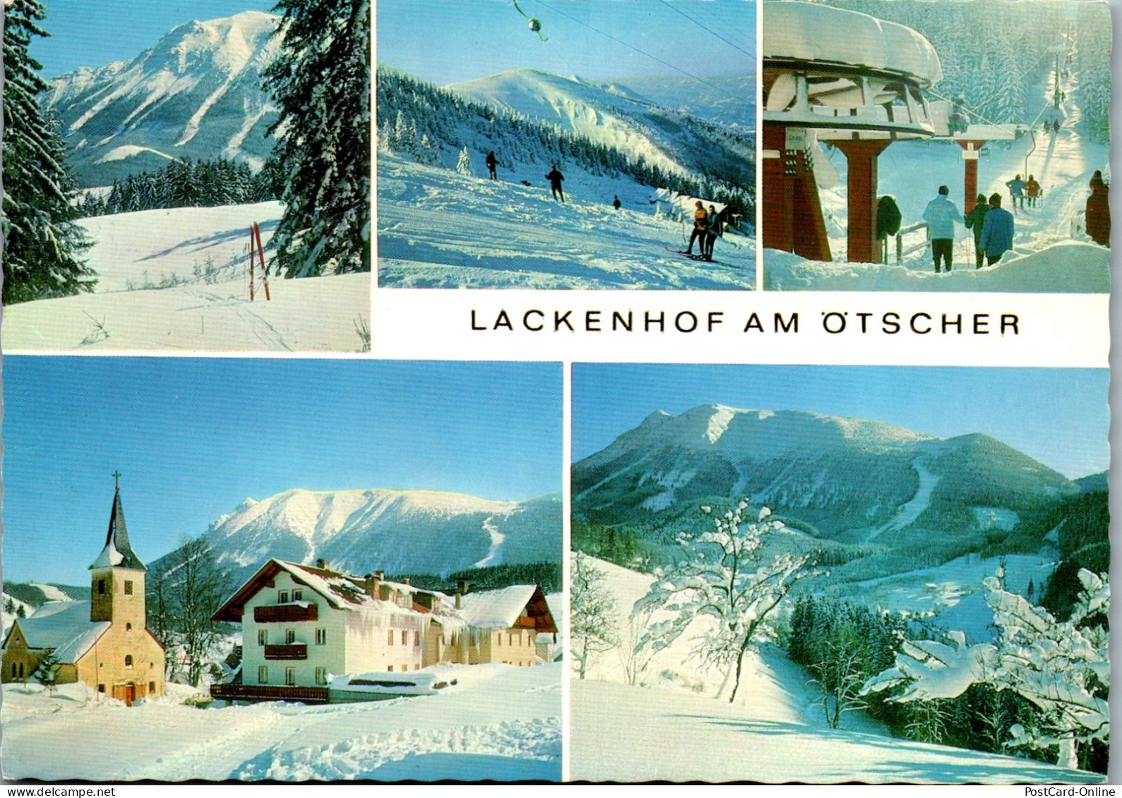 48066 - Niederösterreich - Lackenhof , Am Ötscher , Mehrbildkarte , Winter - Gelaufen 1980 - Gaming