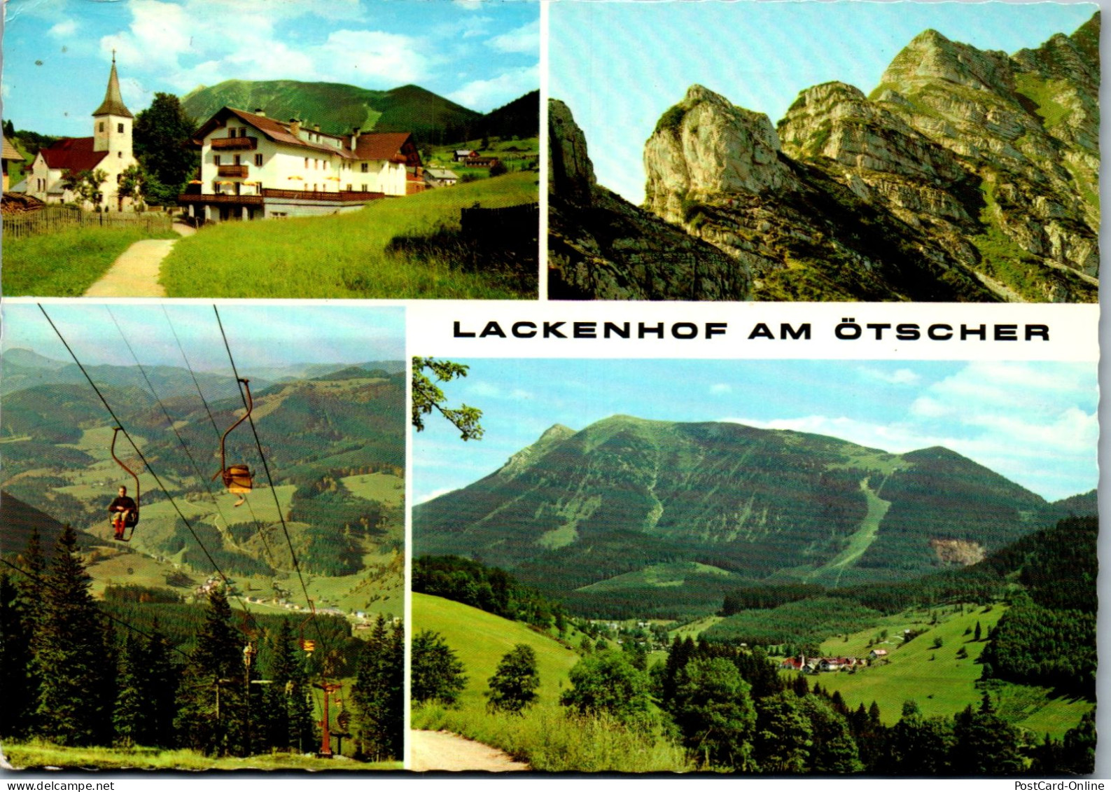 48060 - Niederösterreich - Lackenhof , Am Ötscher , Sesselift Zum Ötscherhaus , Mehrbildkarte - Gelaufen 1973 - Gaming
