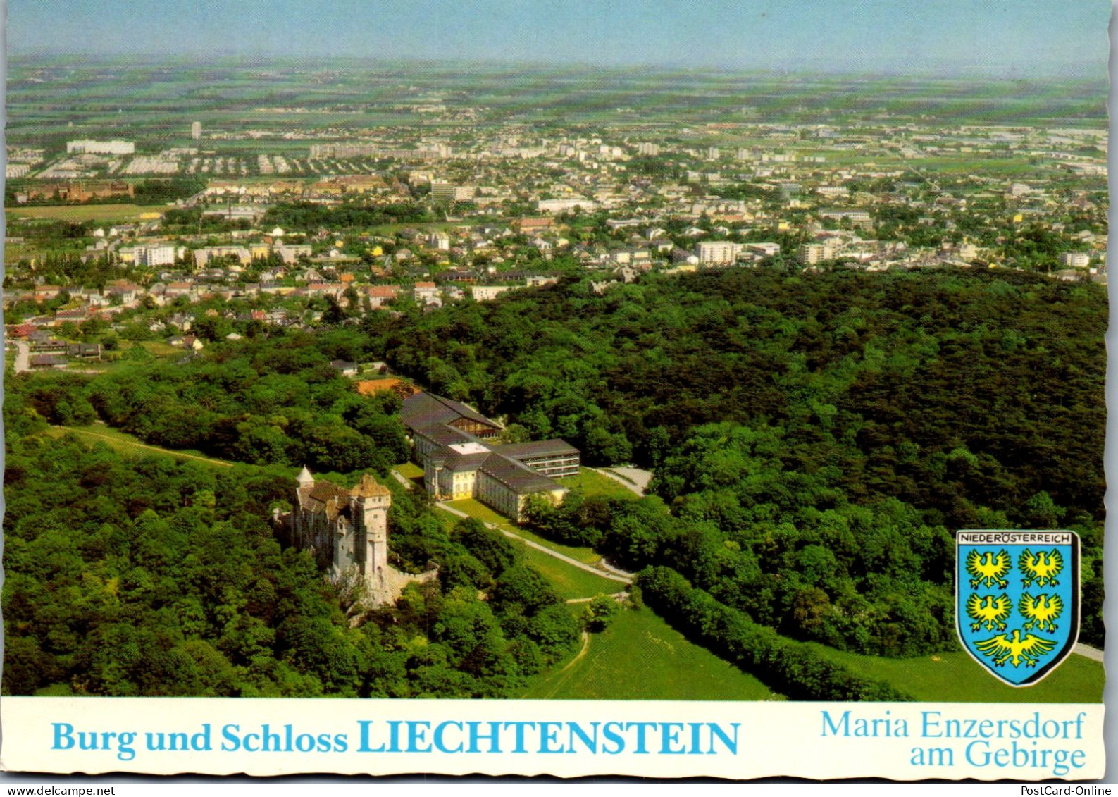 48051 - Niederösterreich - Maria Enzersdorf , Am Gebirge , Burg Und Schloss Liechtenstein , Panorama - Nicht Gelaufen  - Maria Enzersdorf