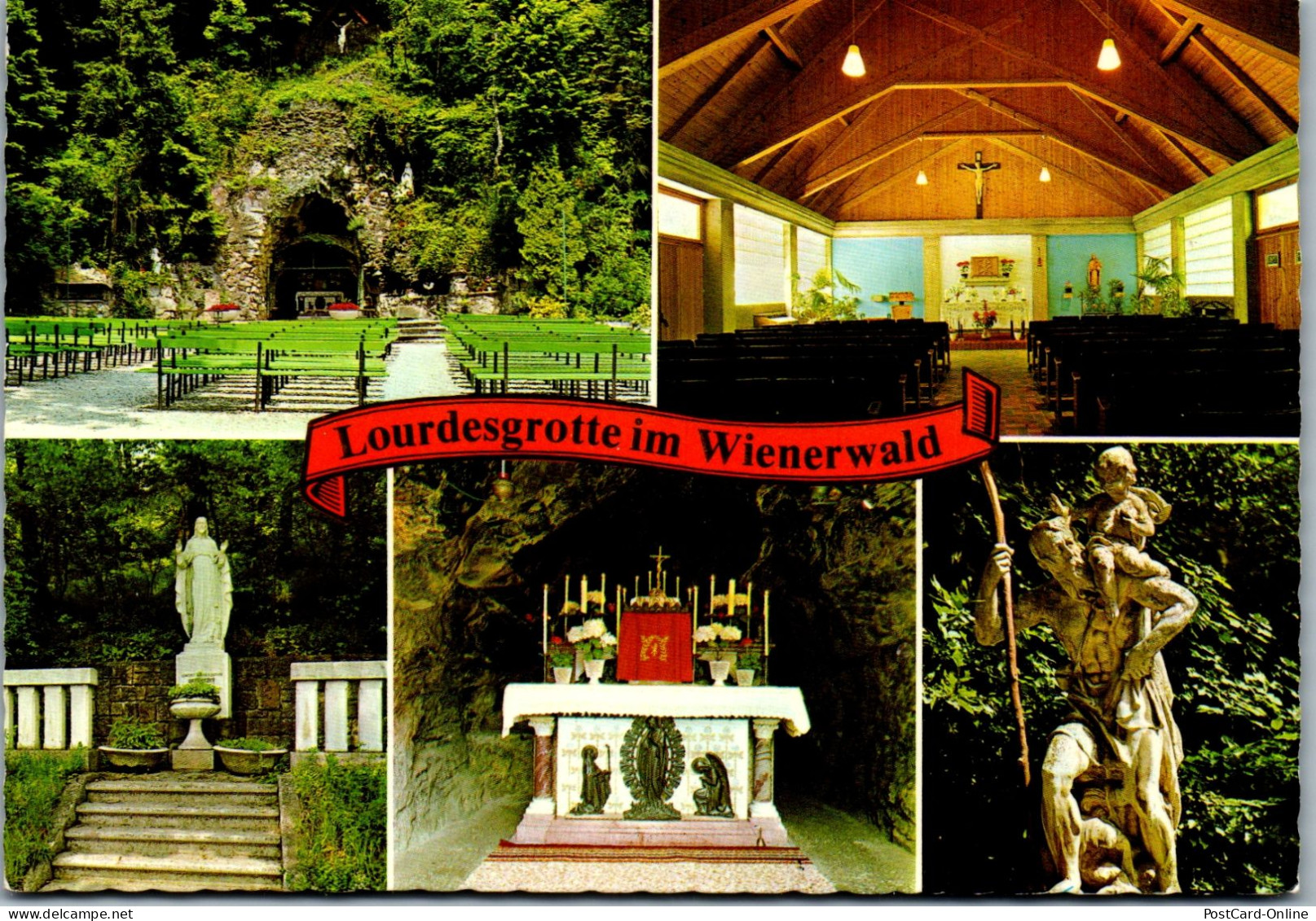 48044 - Niederösterreich - Klosterneuburg Gugging , Maria Lourdes , Mehrbildkarte - Gelaufen 1980 - Klosterneuburg