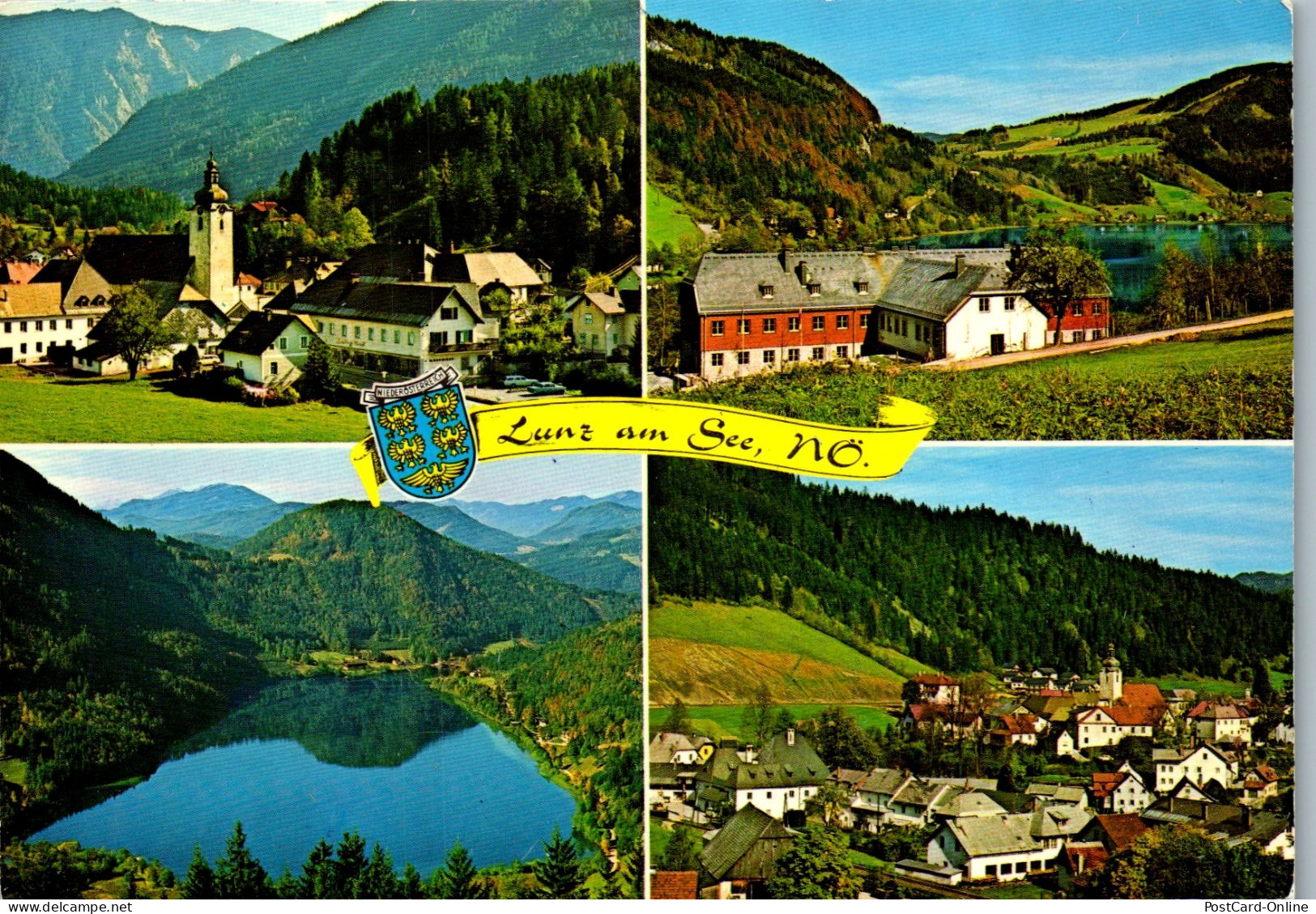 48038 - Niederösterreich - Lunz Am See , Jugendheim , Lunzersee , Mehrbildkarte - Gelaufen 1980 - Lunz Am See