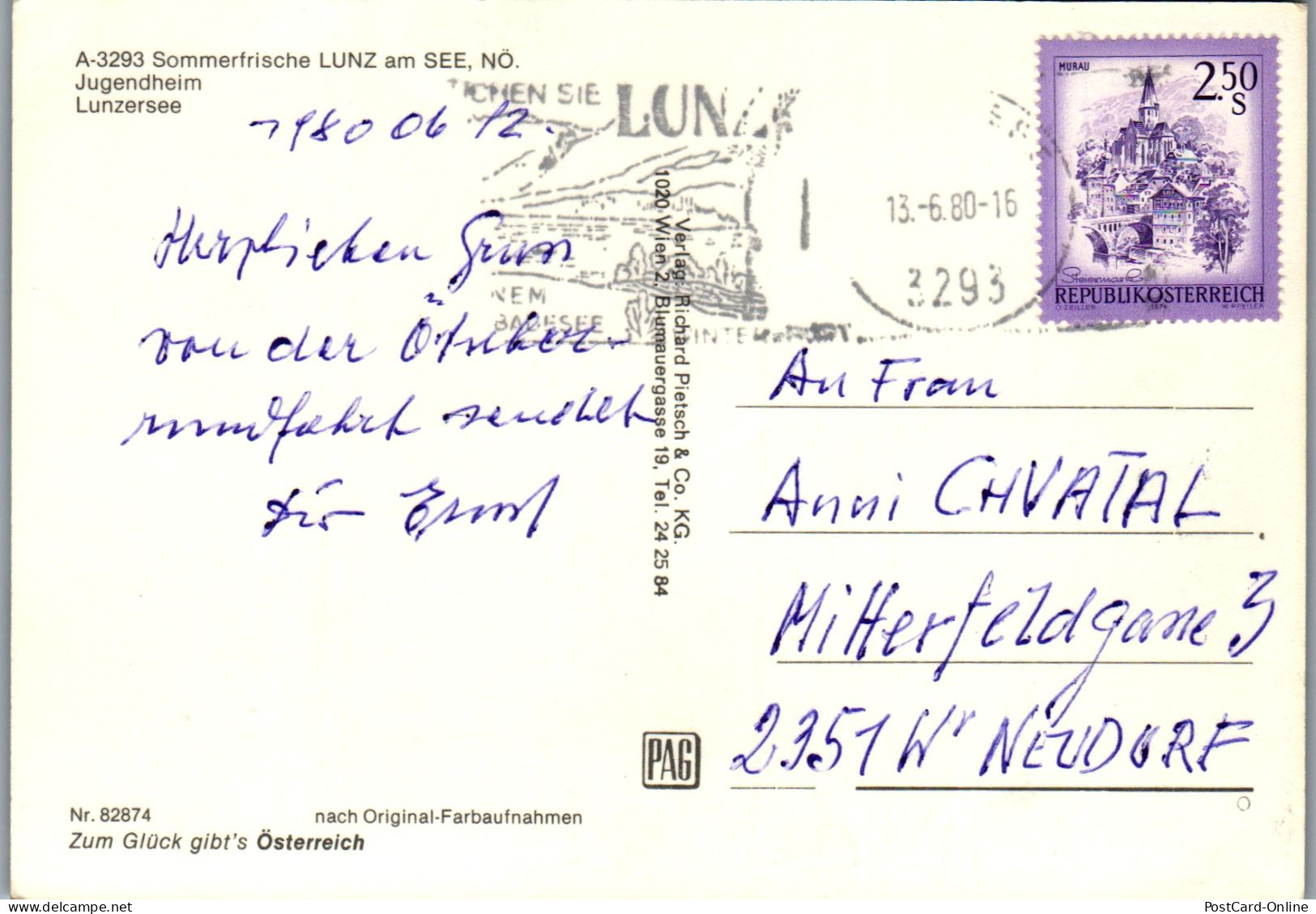 48038 - Niederösterreich - Lunz Am See , Jugendheim , Lunzersee , Mehrbildkarte - Gelaufen 1980 - Lunz Am See