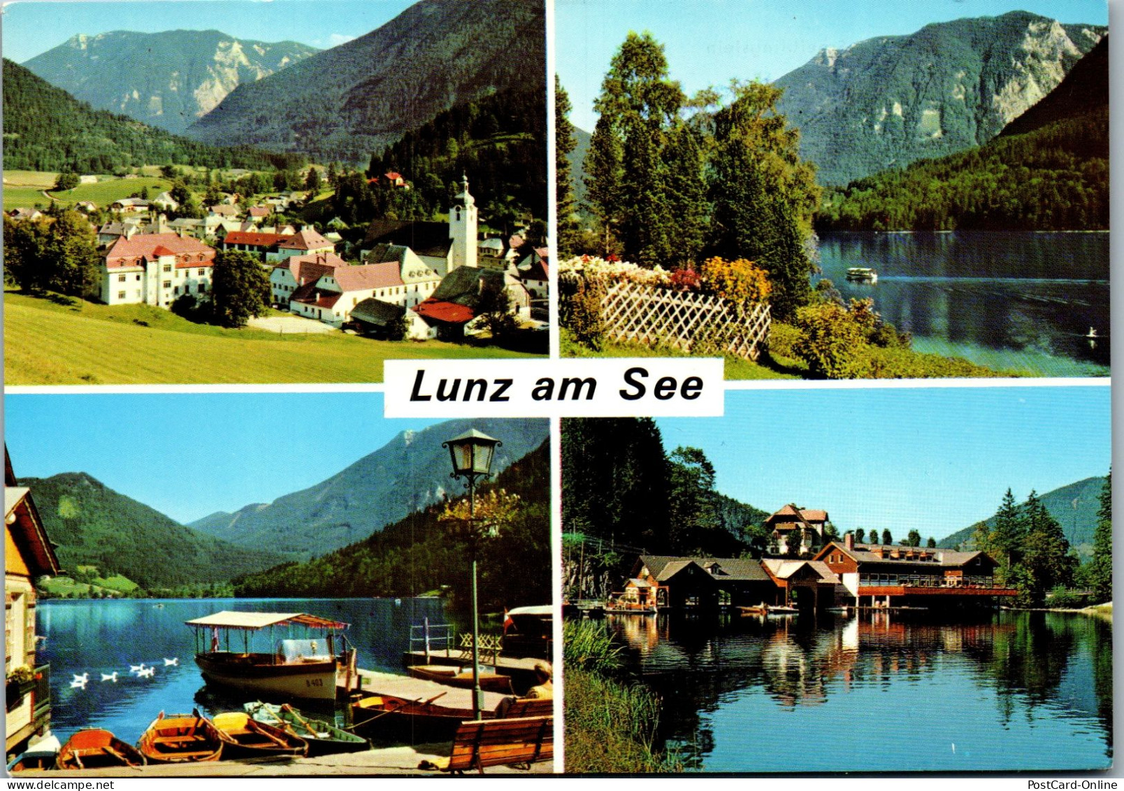 48041 - Niederösterreich - Lunz Am See , Mit Scheiblingstein , Mehrbildkarte - Nicht Gelaufen  - Lunz Am See