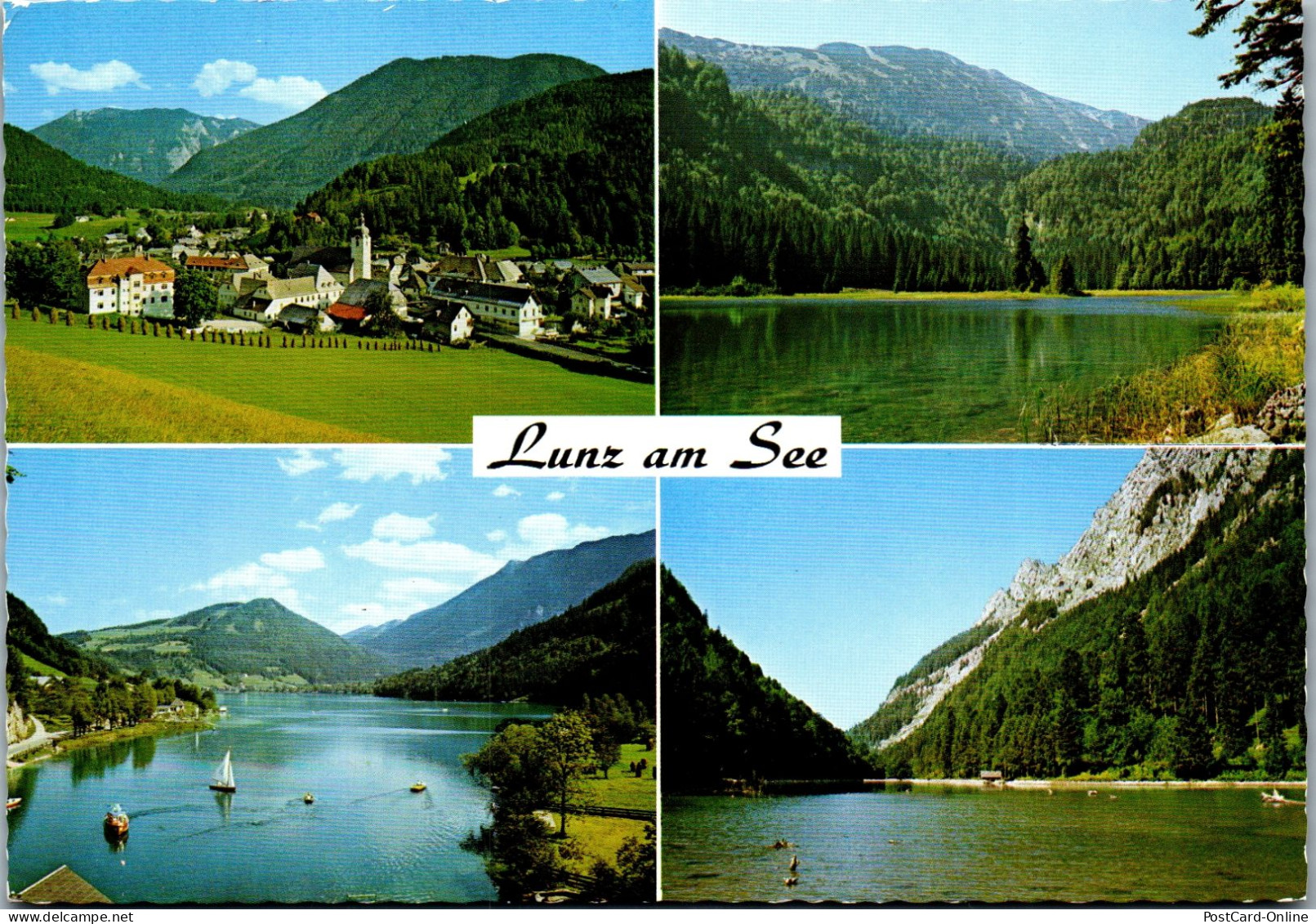 48039 - Niederösterreich - Lunz Am See , Obersee Mit Dürrenstein , Mittersee , Lunzersee Mit Scheiblingstein - Lunz Am See