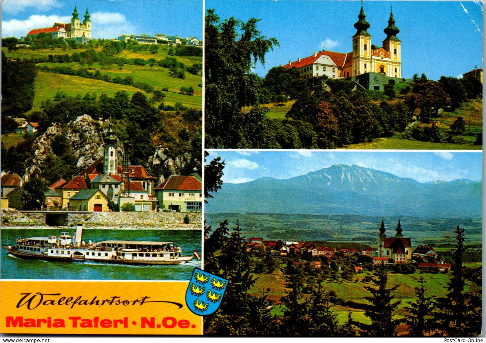 47988 - Niederösterreich - Maria Taferl , Marbach A. D. Donau Mit Maria Taferl , Wallfahrtskirche , Ötscherblick - 1981 - Maria Taferl