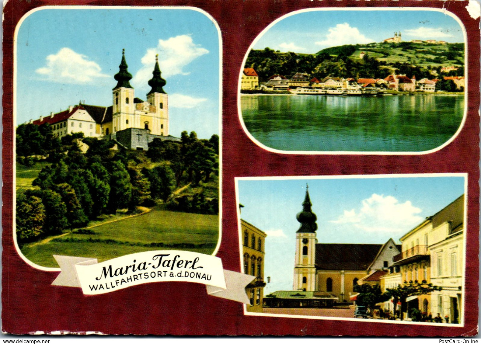 47986 - Niederösterreich - Maria Taferl , Wallfahrtsort , Marbach A. D. Donau , Hauptplatz - Gelaufen 1971 - Maria Taferl