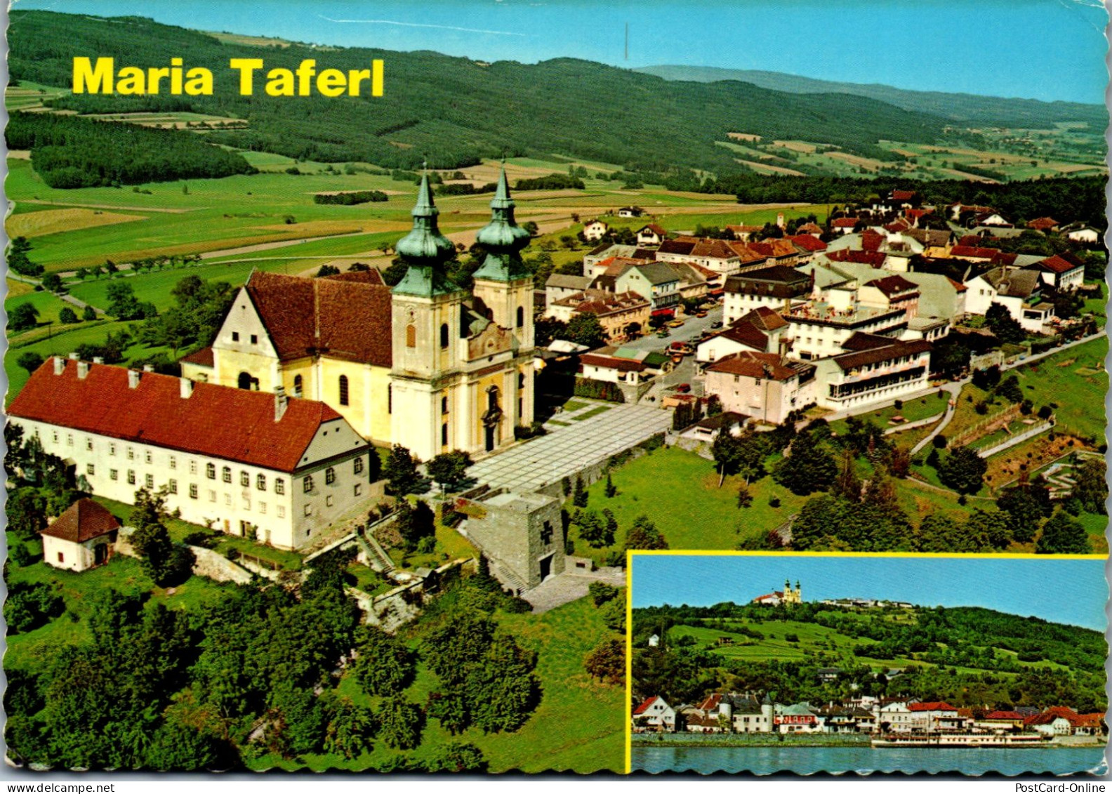 47985 - Niederösterreich - Maria Taferl , Basilika , Panorama - Gelaufen 1979 - Maria Taferl