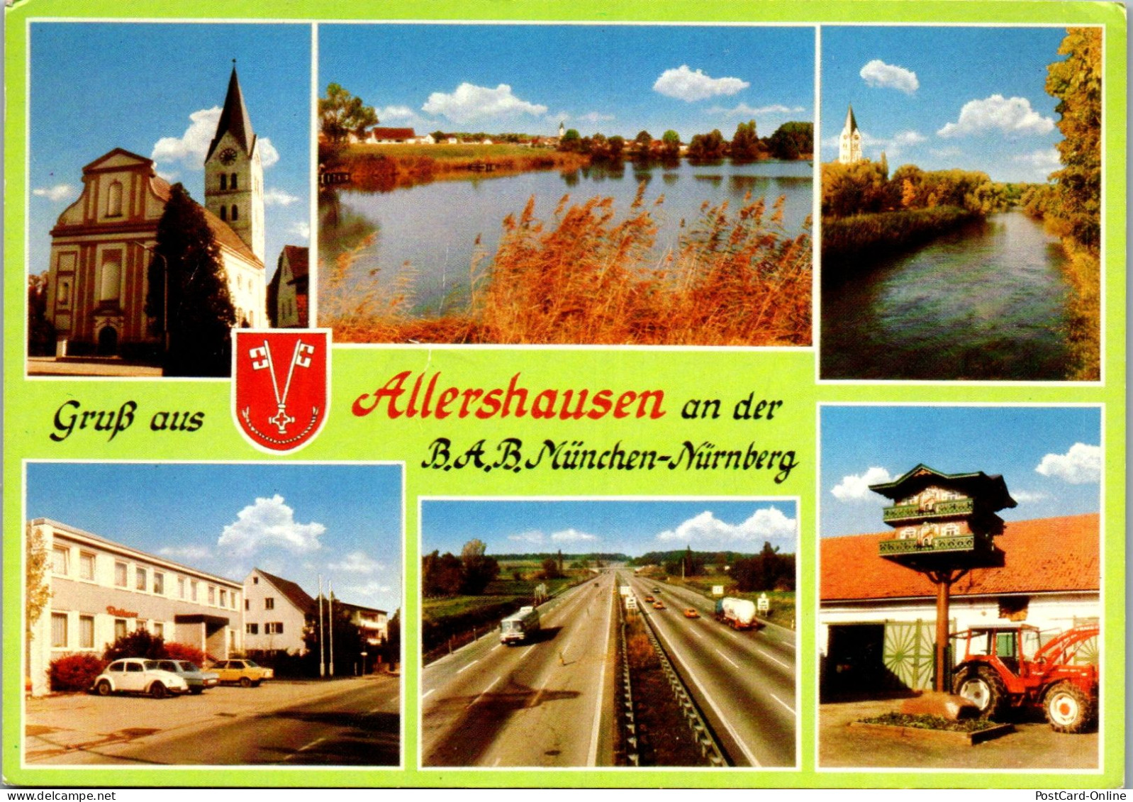 47881 - Deutschland - Allershausen , An Der BAB München - Nürnberg , Mehrbildkarte - Gelaufen 1979 - Freising