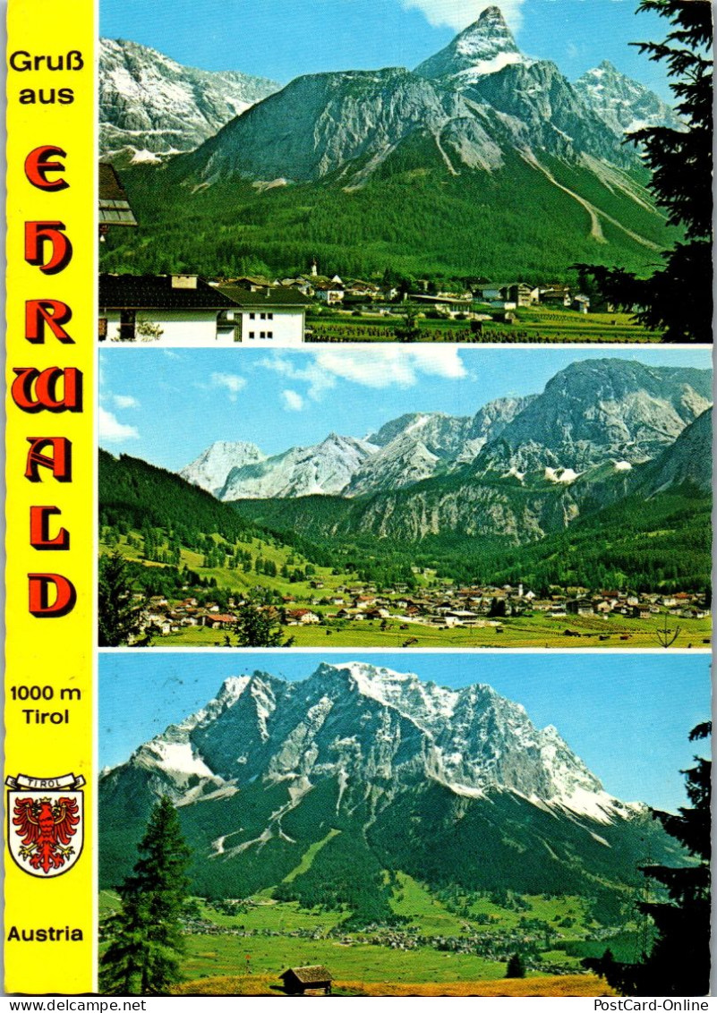 47722 - Tirol - Ehrwald , Mehrbildkarte , Panorama - Gelaufen 1982 - Ehrwald