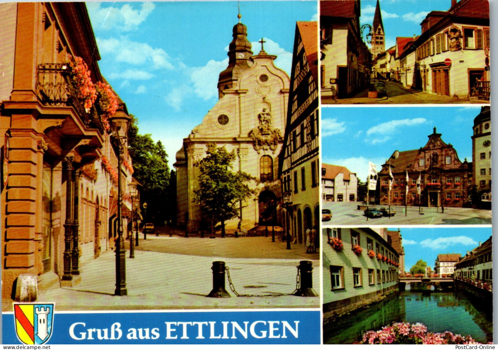 47719 - Deutschland - Ettlingen , Mehrbildkarte - Gelaufen 1982 - Ettlingen
