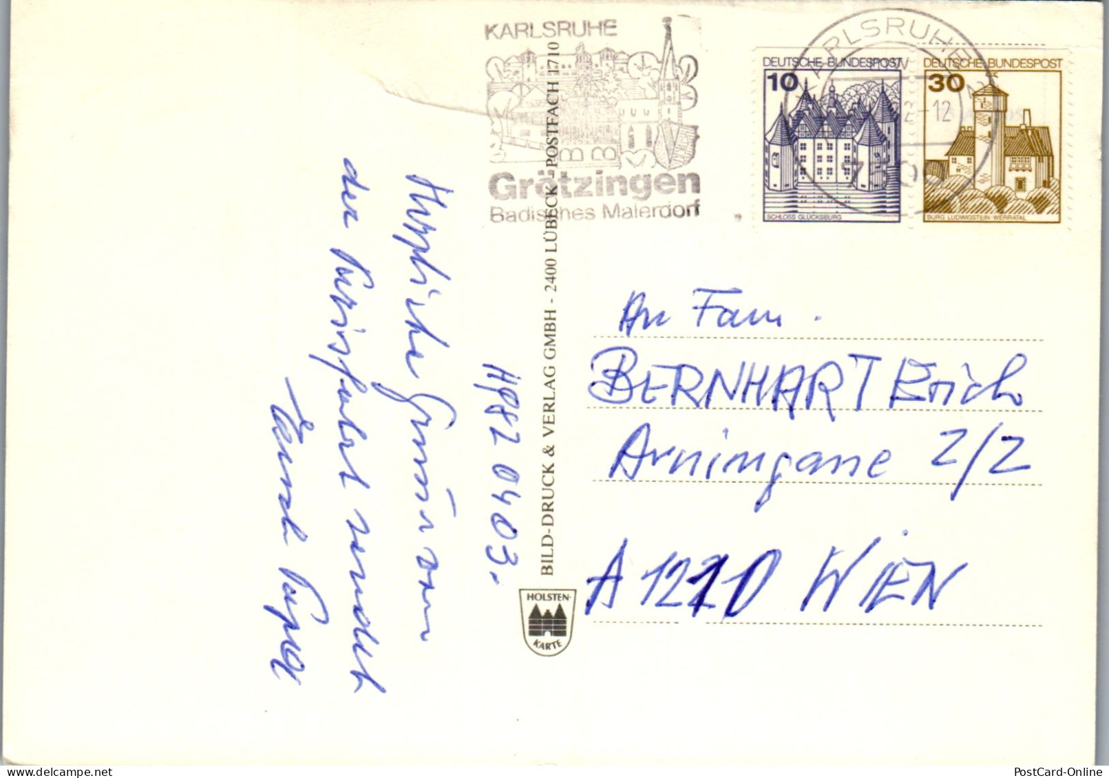 47719 - Deutschland - Ettlingen , Mehrbildkarte - Gelaufen 1982 - Ettlingen