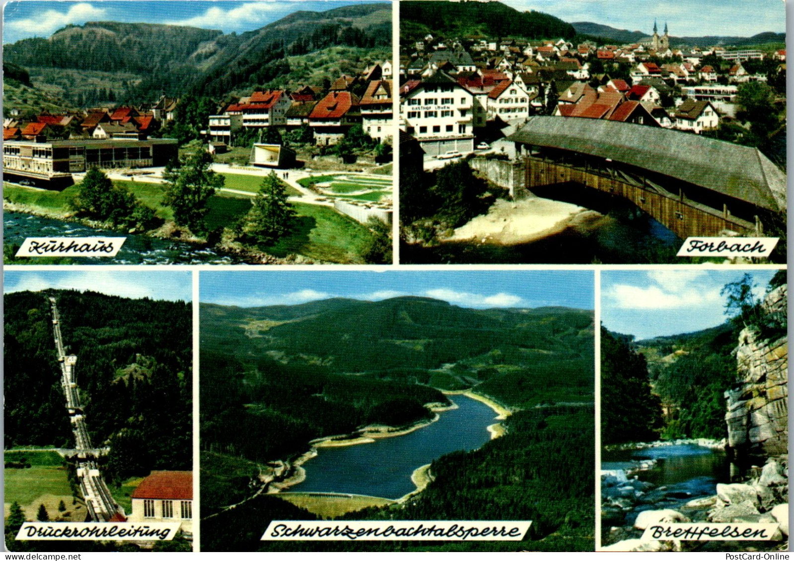 47716 - Deutschland - Forbach , Im Murgtal , Kurhaus , Brettfelsen , Schwarzenbachtalsperre - Gelaufen 1975 - Forbach