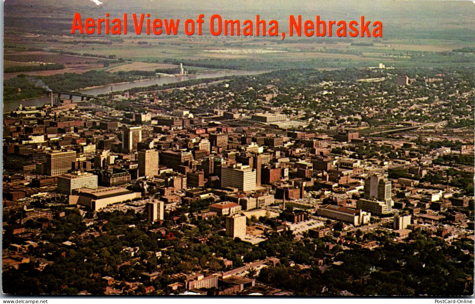 48213 - USA - Omaha , Aerial View Of Omaha , Nebraska Showing Missouri - Nicht Gelaufen  - Omaha