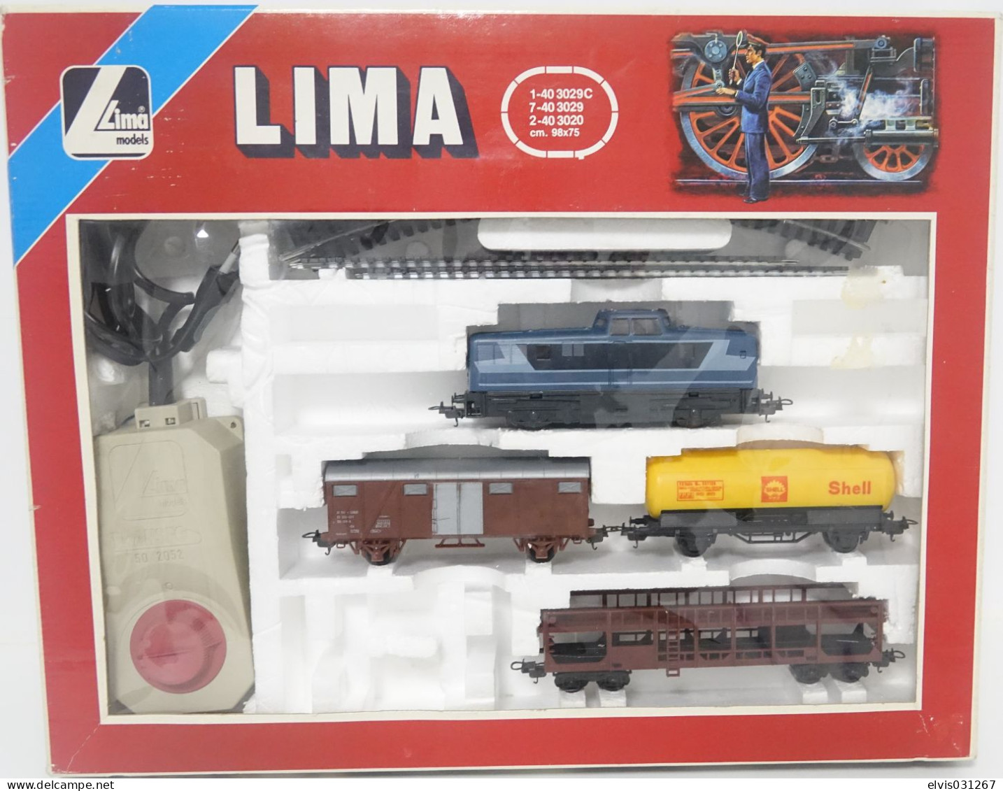 Lima Model Trains - Locomotive + Wagon Train Set Ref. 103401T - ULTRA RARE - HO - *** - Locomotieven