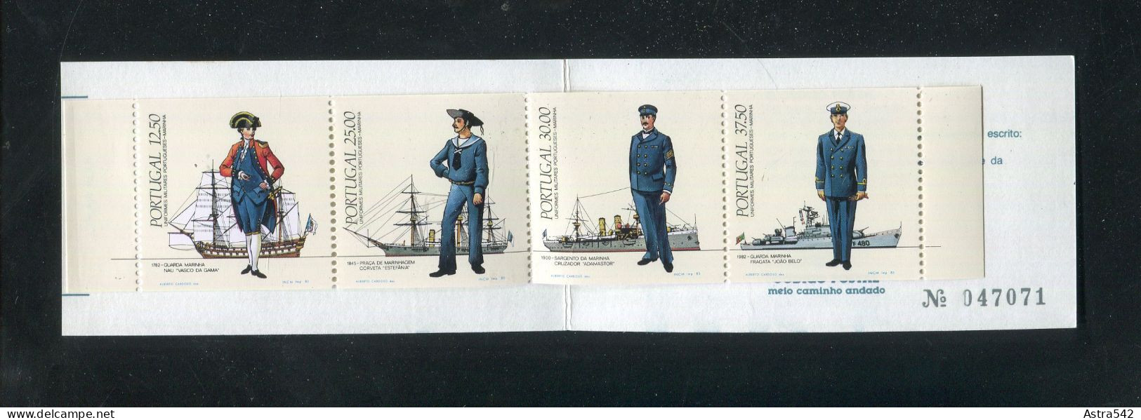 "PORTUGAL" 1983, Markenheftchen Mi. 1 "Uniformen" ** (4721) - Carnets