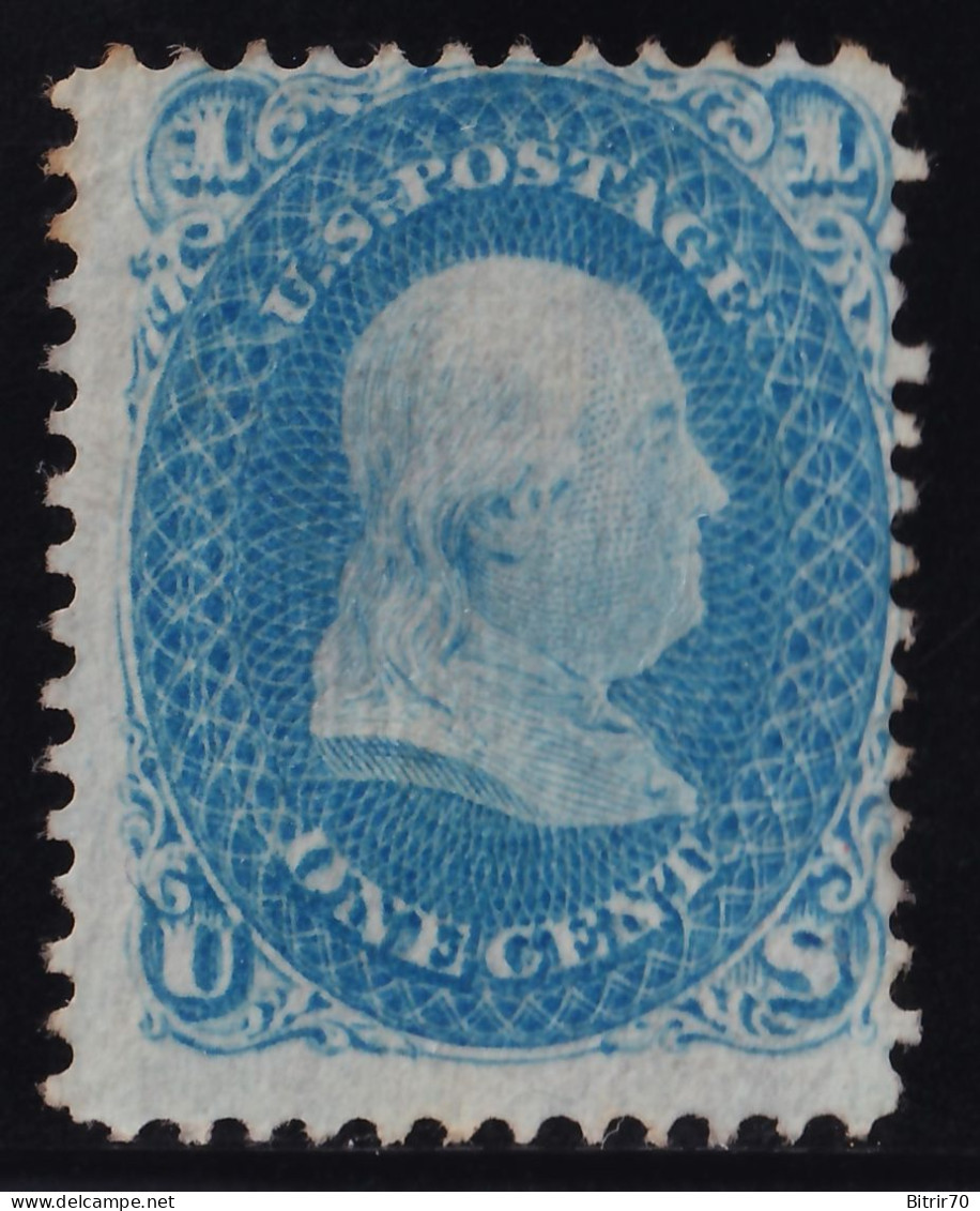 Estados Unidos, 1861  Y&T. 18b, (*), 1 C. Azul. [Grill.] - Nuovi