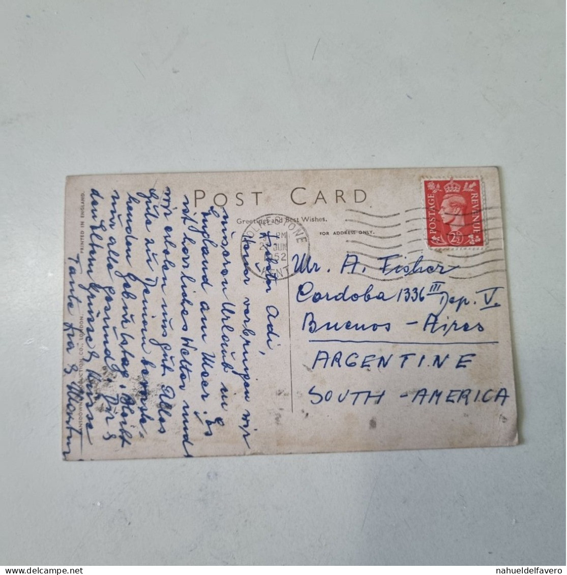 Carta Postale Circulée 1952 - UK - THE ZIG ZAG WALK AND BANDSTAND, FOLKESTONE - Folkestone