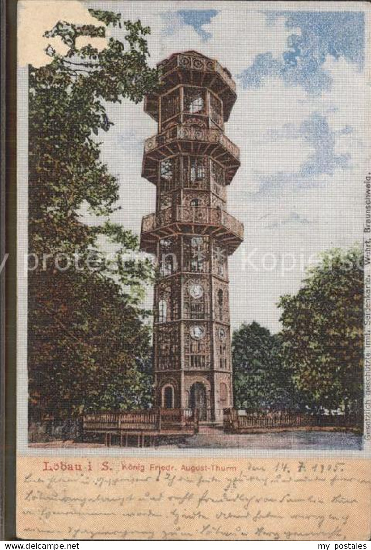 42324264 Loebau Sachsen Koenig Friedrich August Turm Aussichtsturm Loebau Sachse - Loebau