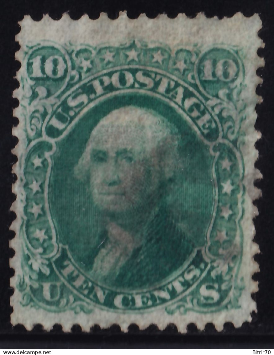 Estados Unidos, 1861  Y&T. 22a, 10 C. Verde. [Grill.] - Used Stamps