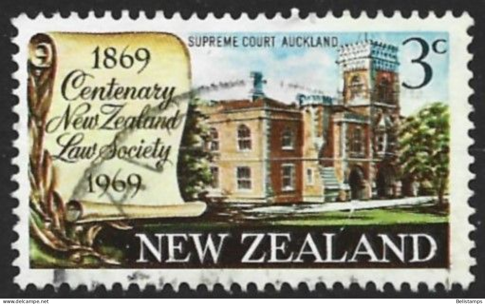 New Zealand 1969. Scott #422 (U) Supreme Court Building, Auckland - Used Stamps