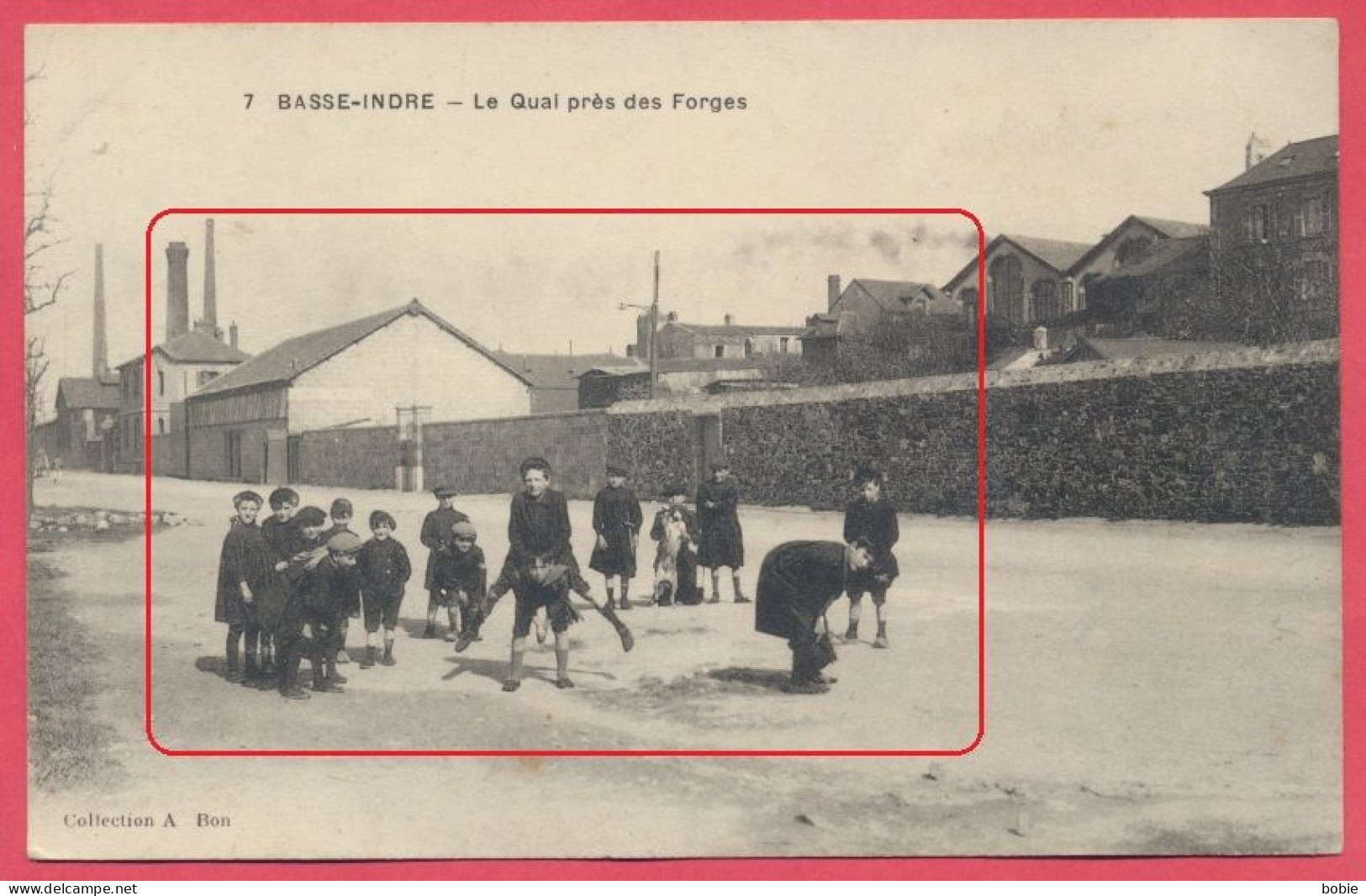 Basse-Indre - Dépt. Loire Atlantique : Le Quai Près Des Forges - Sortie De Classe, Les Jeux D'écoliers. - Basse-Indre