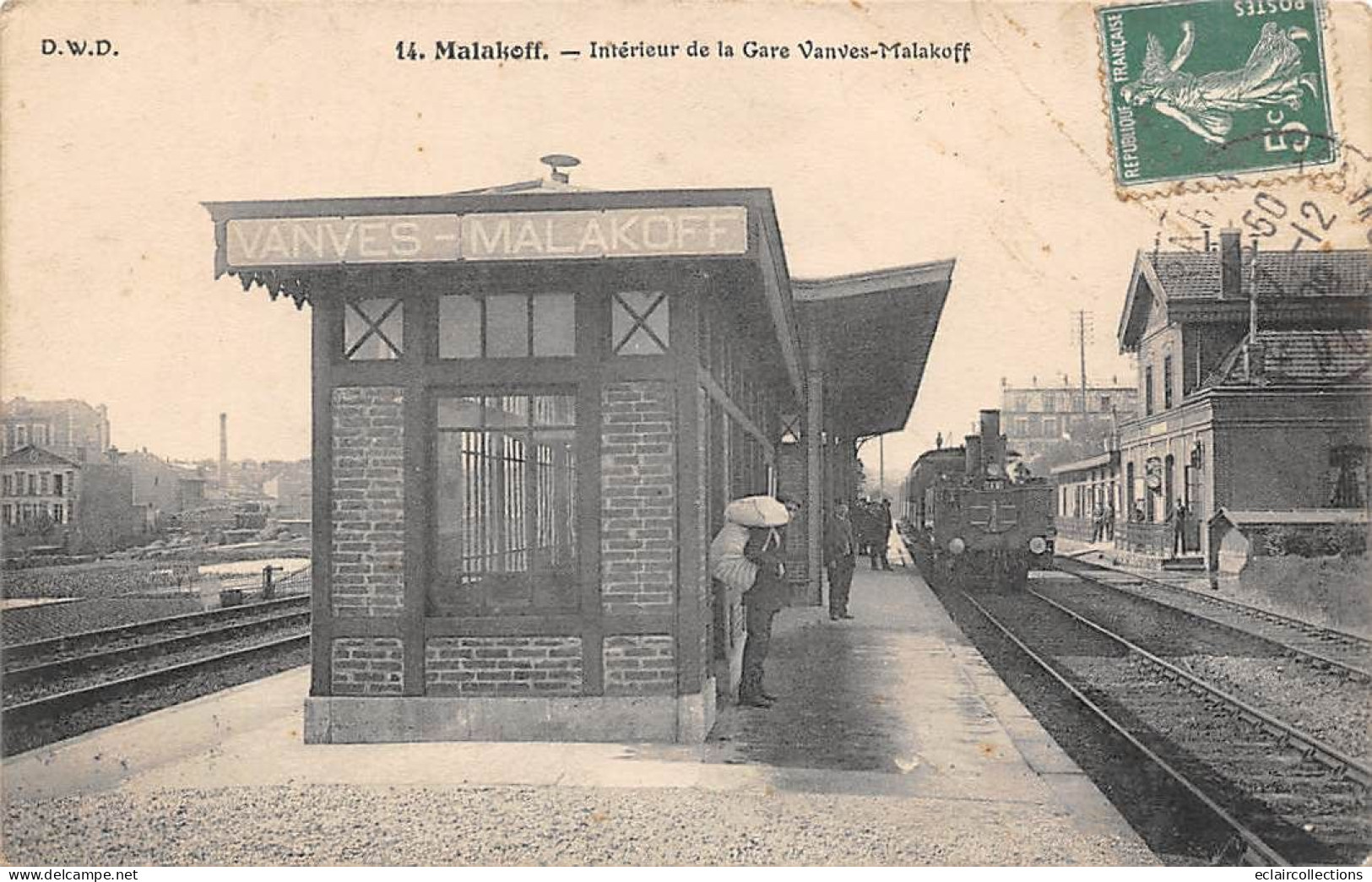 Malakoff         92       Intérieur De La Gare  Vanves Malakoff      N° 14  (voir Scan) - Malakoff